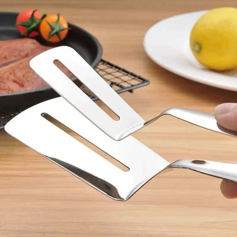 CLAMPSPAT – Spatola e pinze in acciaio inossidabile per barbecue e cucina