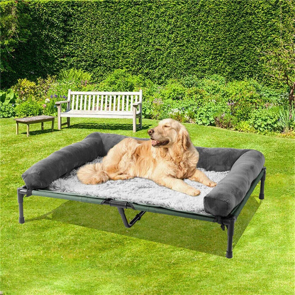 DOGHAVEN – Letto per cani elevato per giardino e all'aperto