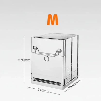 FLEXFIRE – Fornello da campeggio portatile in acciaio inossidabile per cucina all'aperto