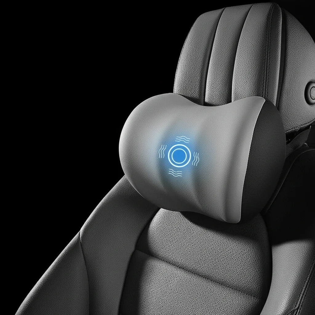 VIBRAREST – Cuscino di supporto cervicale e lombare elettrico per auto e ufficio