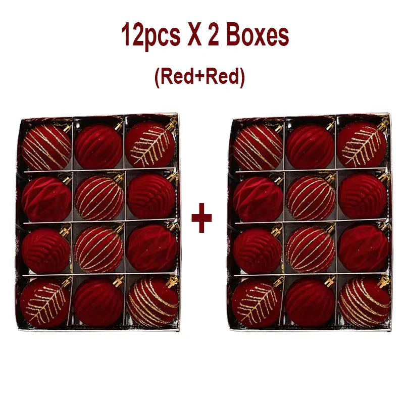 Palline di Natale Brillanti 12 pezzi – Design unico e tocco di lusso