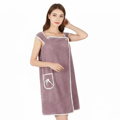 AquaWrap – Asciugamano da bagno portatile per donna ad asciugatura rapida