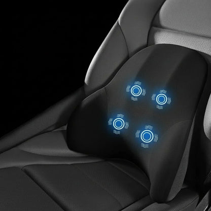VIBRAREST – Cuscino di supporto cervicale e lombare elettrico per auto e ufficio