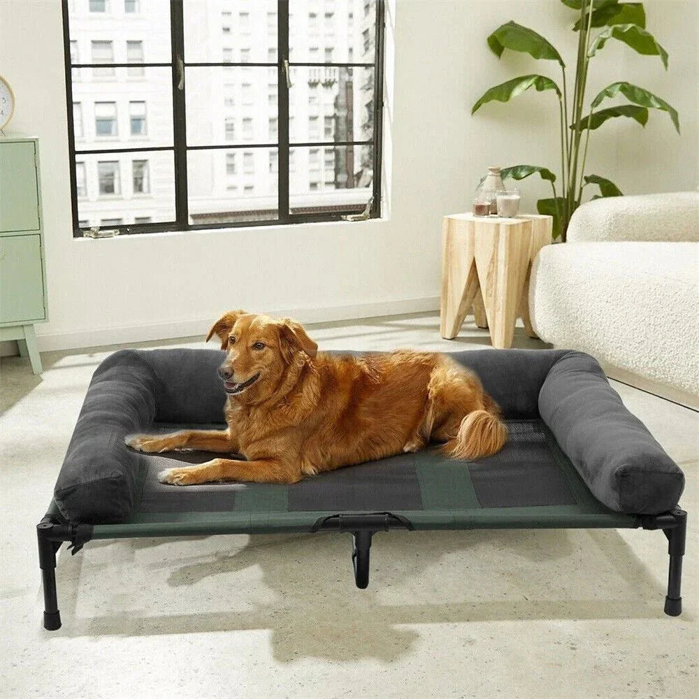 DOGHAVEN – Letto per cani elevato per giardino e all'aperto
