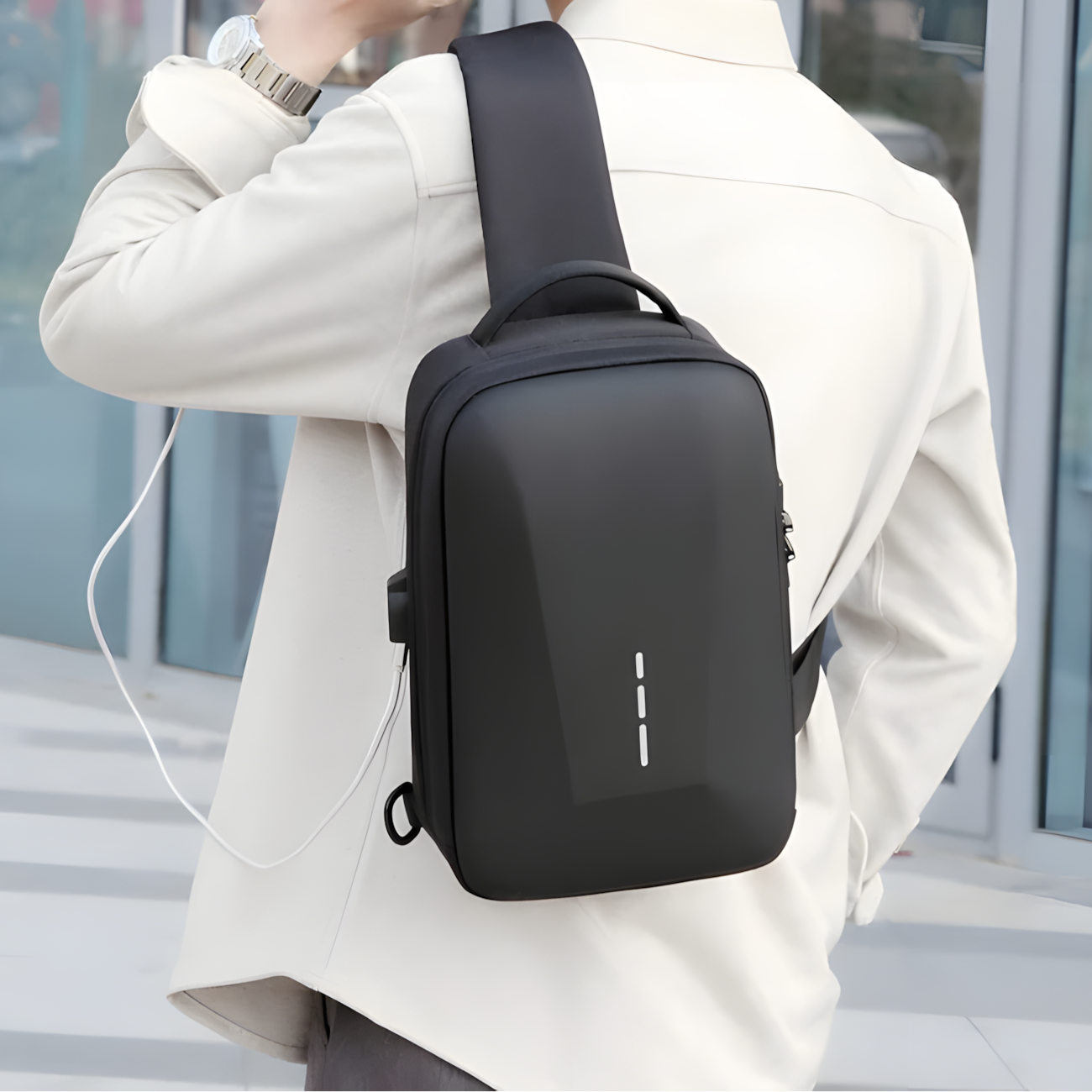Marsupio SecureLink | Chiusura a Combinazione & Porta USB