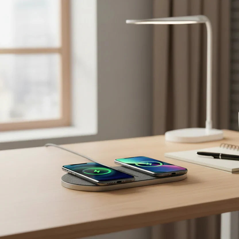 Stazione di ricarica wireless da 40 W - Ricarica ultrarapida per iPhone, AirPods e Samsung