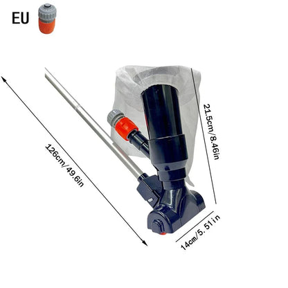 POOLVAC – Set di pulizia per piscina: aspirapolvere e skimmer