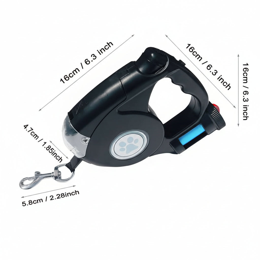 BRIGHTSTRIDE – Guinzaglio LED per cani con torcia integrata per passeggiate sicure