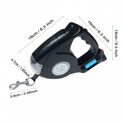 BRIGHTSTRIDE – Guinzaglio LED per cani con torcia integrata per passeggiate sicure