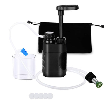 Filtro d'acqua portatile per campeggio | Purificatore per esterni e sopravvivenza