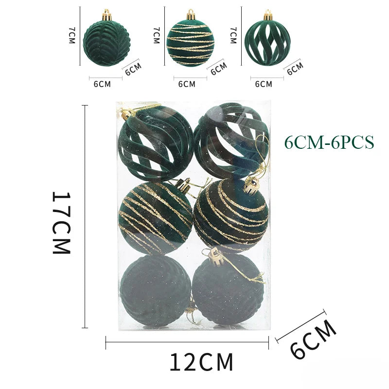 Palline di Natale Brillanti 12 pezzi – Design unico e tocco di lusso