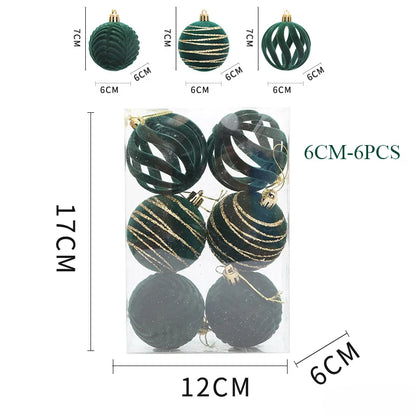 Palline di Natale Brillanti 12 pezzi – Design unico e tocco di lusso