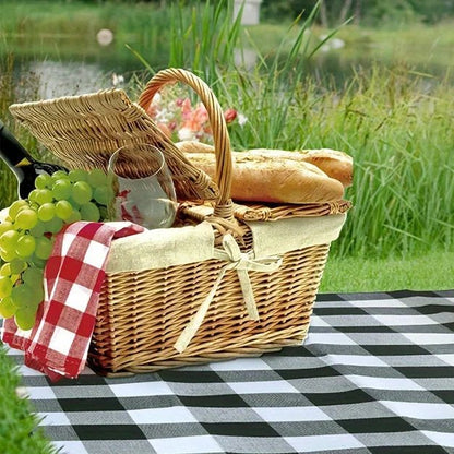 PICSTYLE – Coperta impermeabile da picnic a quadretti con tracolla pratica