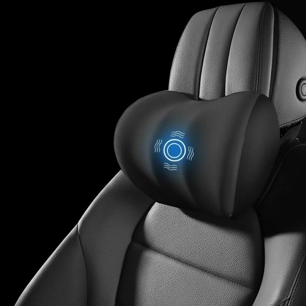 VIBRAREST – Cuscino di supporto cervicale e lombare elettrico per auto e ufficio