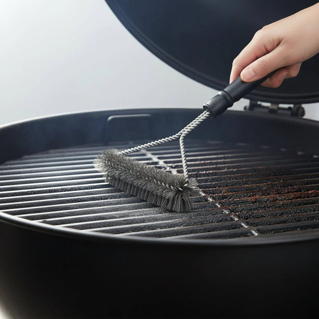 FLAMEBRUSH – Spazzola in acciaio inossidabile per la pulizia della griglia da barbecue