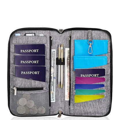 Madalyn | Versatile portafoglio porta passaporto con blocco RFID multiscomparti