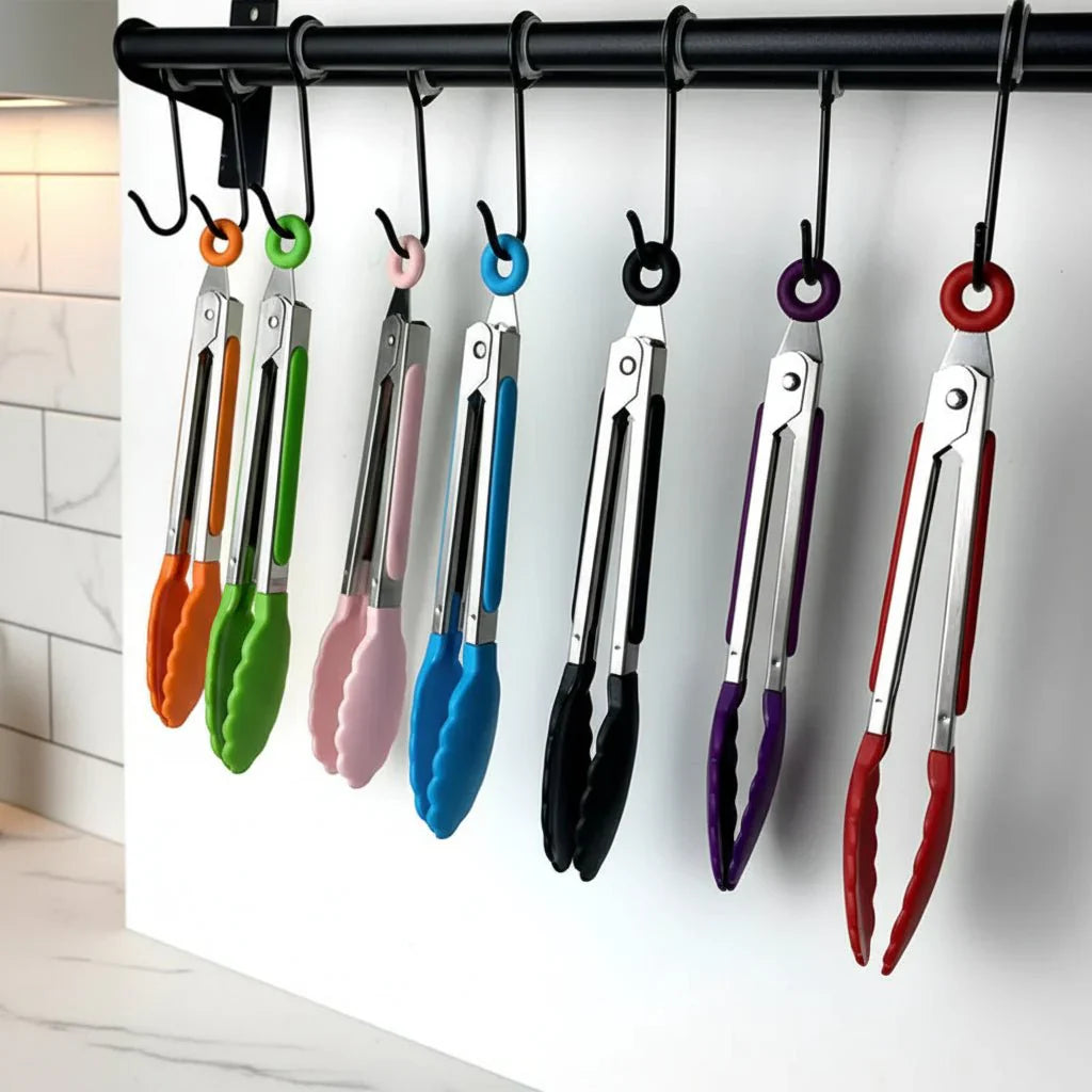 COOKTONG – Pinze da cucina e da servizio in acciaio inossidabile con manico antiscivolo
