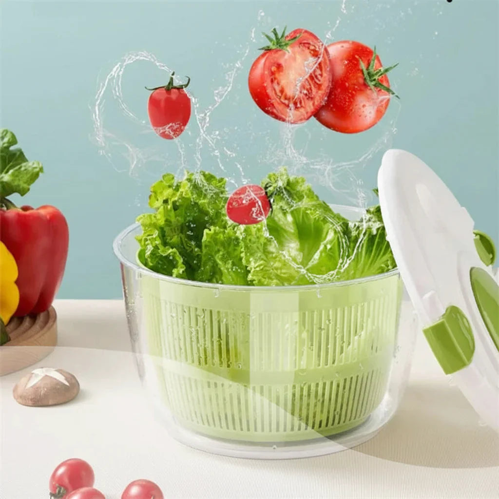 SALADFLOW – Centrifuga per insalata multifunzione per lavaggio e asciugatura