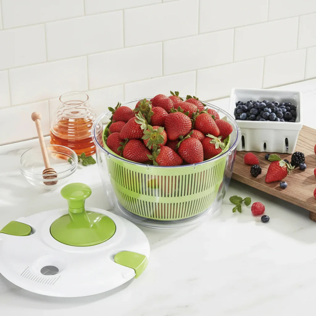 SALADFLOW – Centrifuga per insalata multifunzione per lavaggio e asciugatura