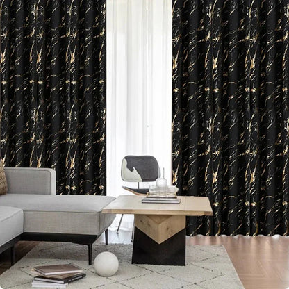 NORDALIS - Tende oscuranti eleganti con motivo marmoreo moderno e a onde per gli spazi abitativi