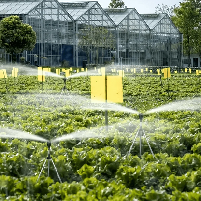 HydroFlow Pro - Sistema automatico di irrigazione per giardino con irrigatori rotanti