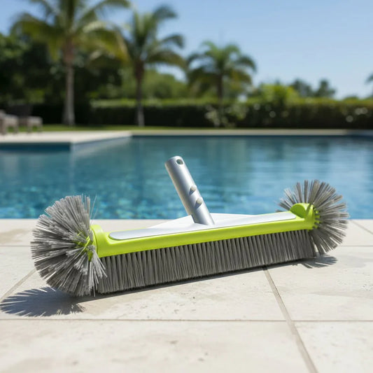 POOLBRUSH – Spazzola per piscina in alluminio per pareti e angoli
