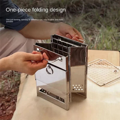 FLEXFIRE – Fornello da campeggio portatile in acciaio inossidabile per cucina all'aperto