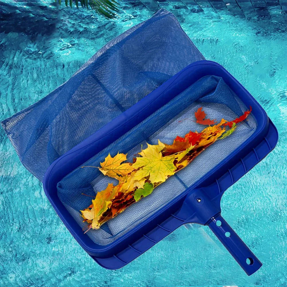 LEAFRAKE – Skimmer professionale per foglie da piscina con rete profonda