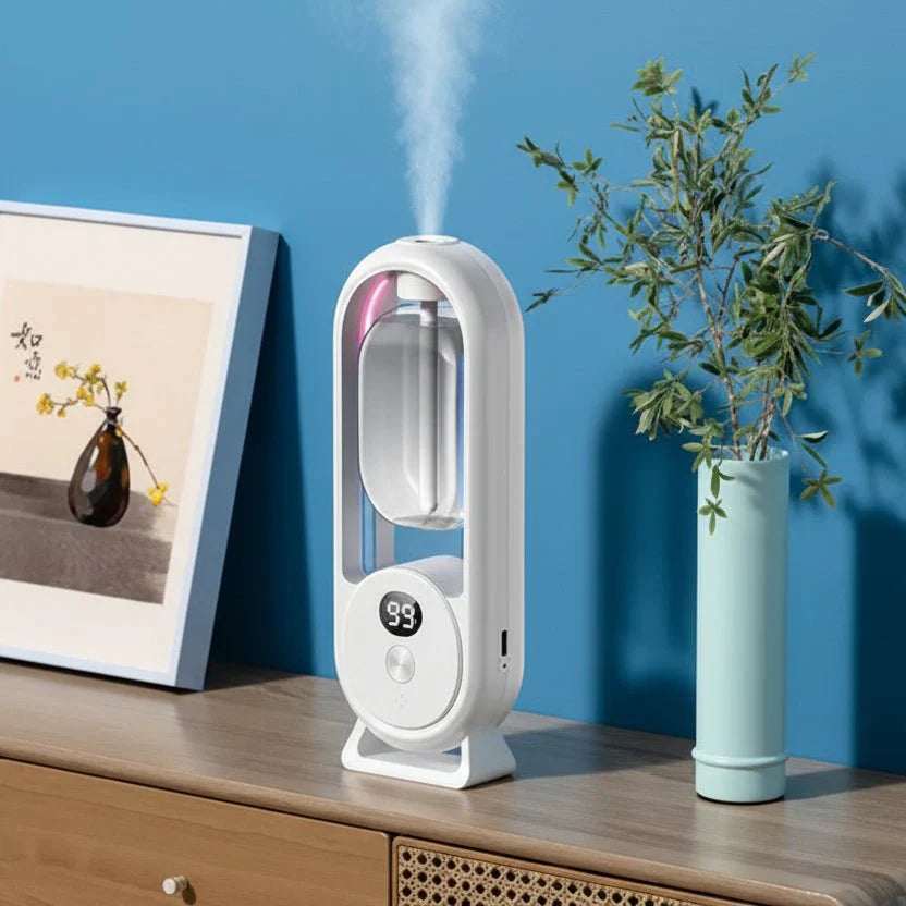 SCENTORA – Dispositivo di profumazione da parete ricaricabile con erogazione a intervallo e display
