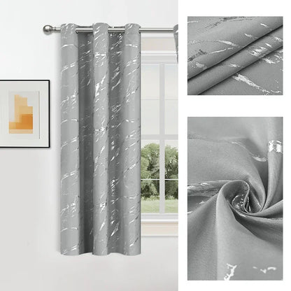 NORDALIS - Tende oscuranti eleganti con motivo marmoreo moderno e a onde per gli spazi abitativi