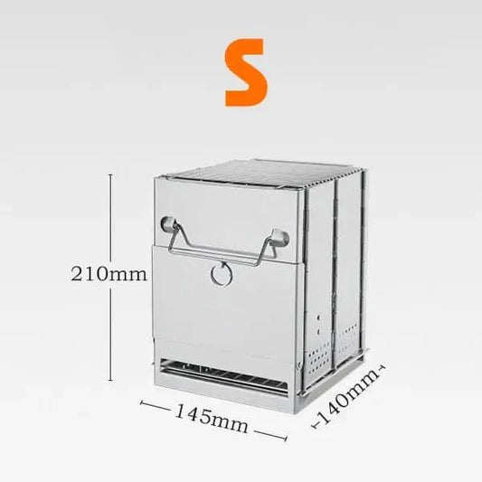 FLEXFIRE – Fornello da campeggio portatile in acciaio inossidabile per cucina all'aperto