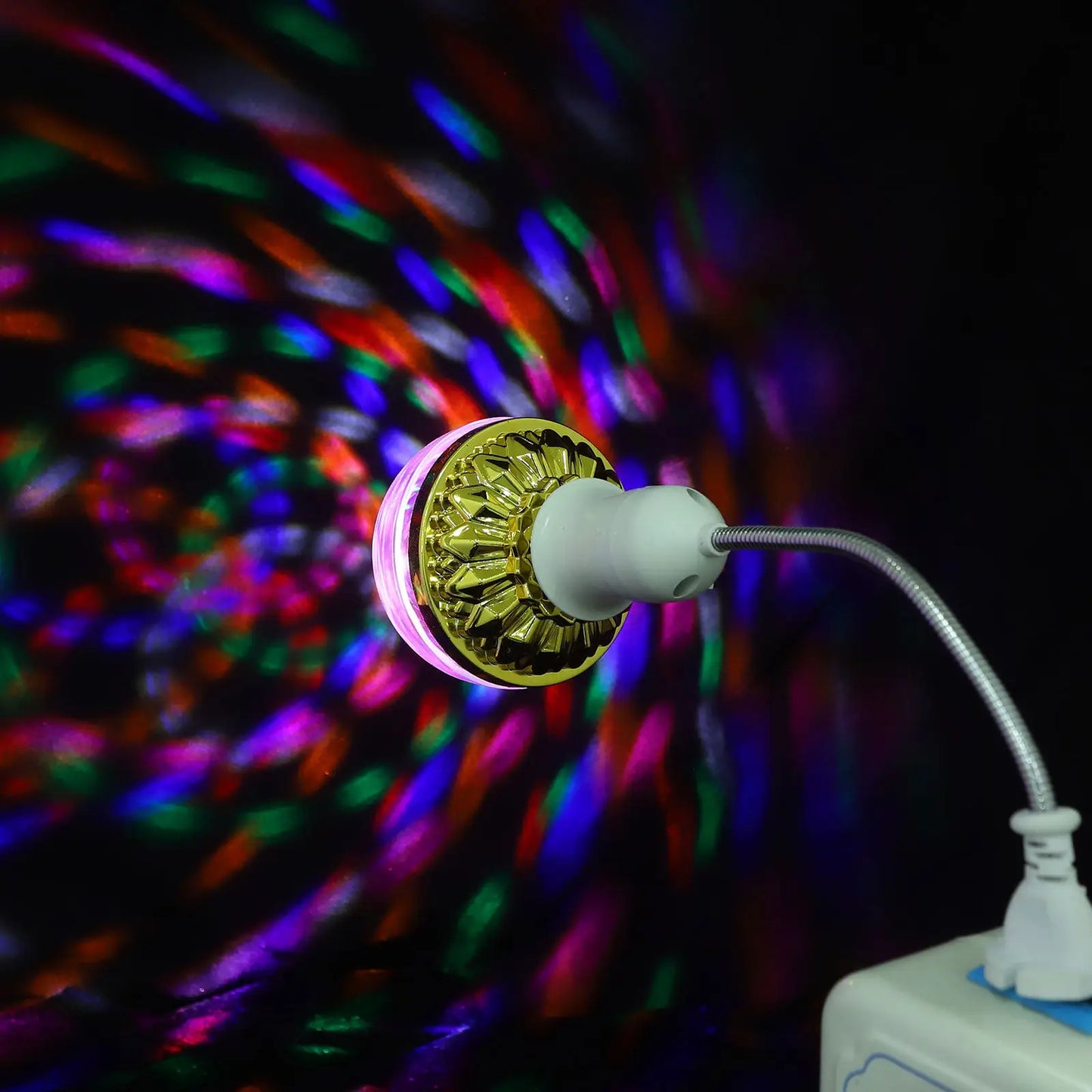 PARTYBEAM – Lampade LED da discoteca rotanti E27 con luce stroboscopica RGB