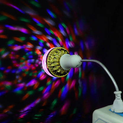 PARTYBEAM – Lampade LED da discoteca rotanti E27 con luce stroboscopica RGB