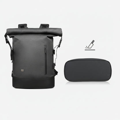 URBANTRAIL Rolltop - Zaino multifunzionale da esterno con porta USB