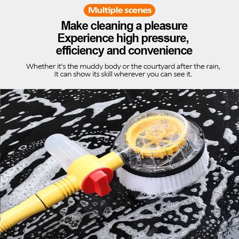 PowerClean 360° kit per lavaggio auto - spazzola rotante alimentata dall'acqua