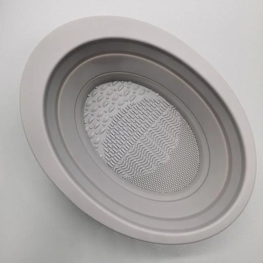 SILICLEAN – Pulitore pieghevole in silicone per pennelli da trucco con ciotola di pulizia
