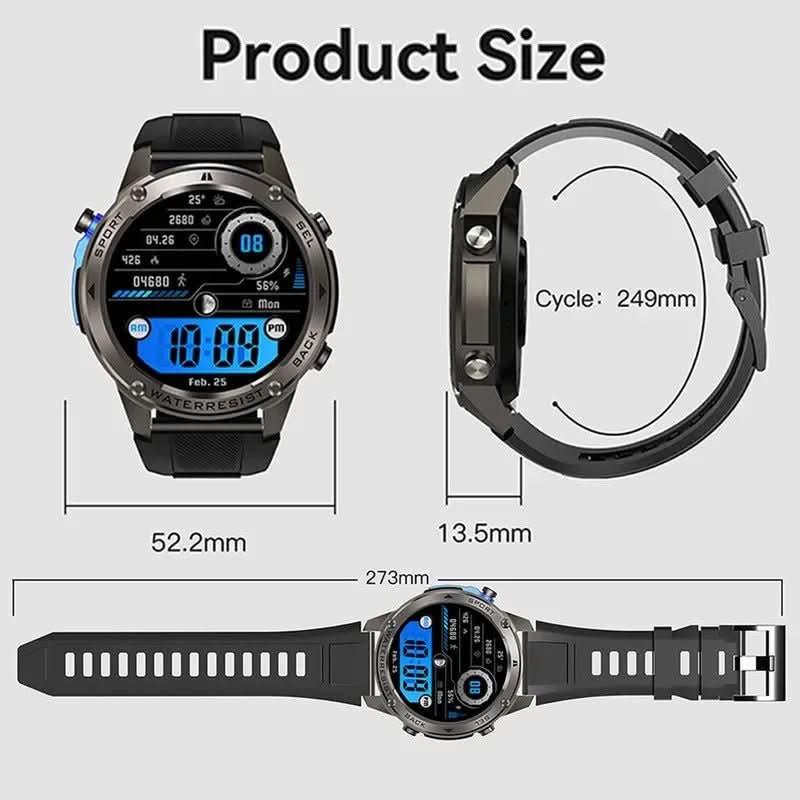 TrekSight X - Smartwatch outdoor con GPS, bussola e monitoraggio della salute