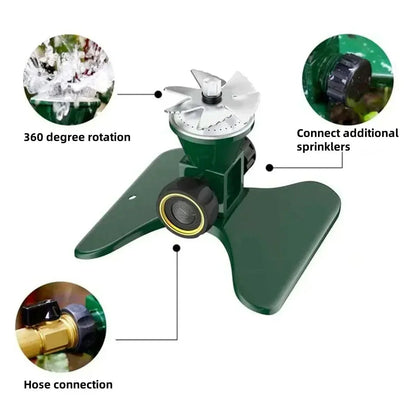 HydroSpin – irrigazione uniforme a 360° per prati sani
