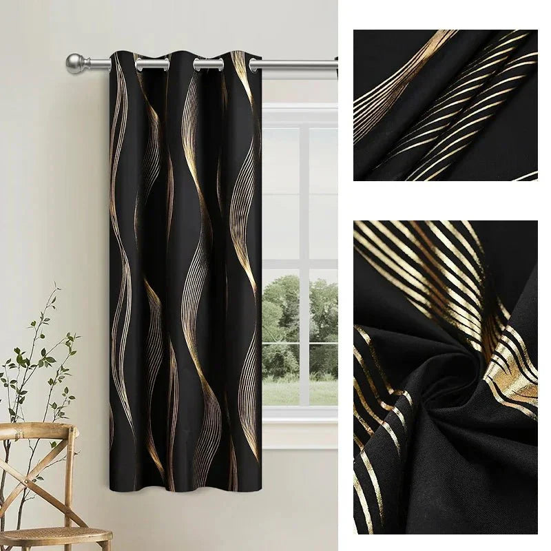 NORDALIS - Tende oscuranti eleganti con motivo marmoreo moderno e a onde per gli spazi abitativi