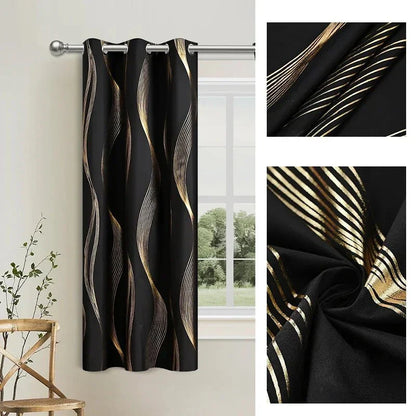 NORDALIS - Tende oscuranti eleganti con motivo marmoreo moderno e a onde per gli spazi abitativi