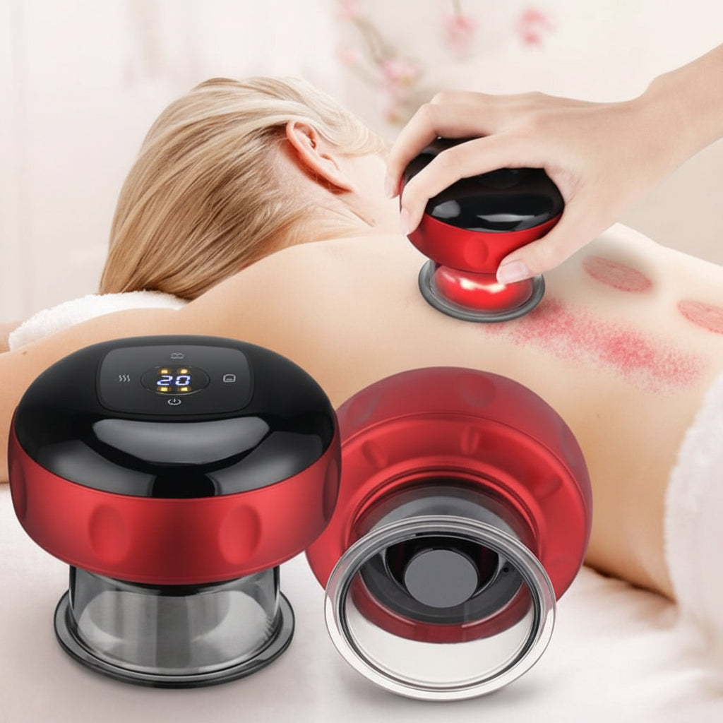 Energyflow - Set di coppette elettriche per il trattamento della cellulite e il rilassamento muscolare