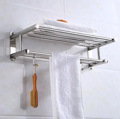 SteelRack portasalviette in acciaio inox – salvaspazio e con design elegante per ogni bagno