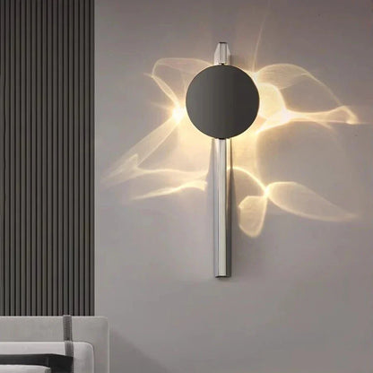 CORRULUX – Lampada da parete LED moderna in acciaio inossidabile, a coste, ruotabile, per la camera da letto