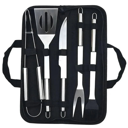 GrillMaster Pro – Set di utensili per barbecue in acciaio inossidabile per uso all'aperto