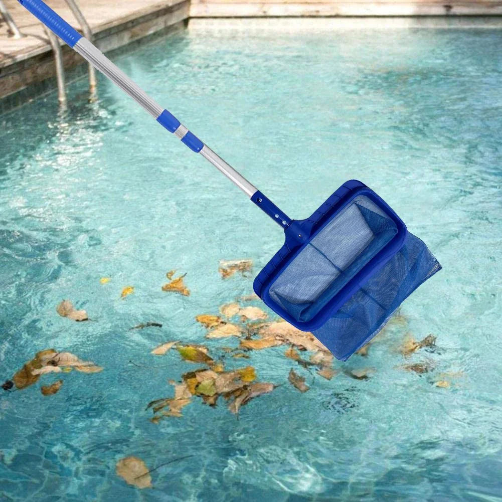 LEAFRAKE – Skimmer professionale per foglie da piscina con rete profonda