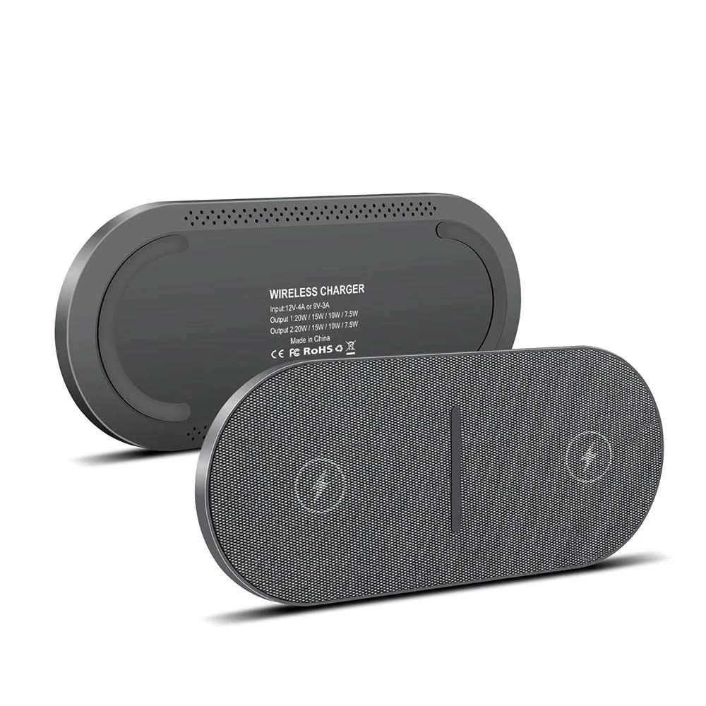 Stazione di ricarica wireless da 40 W - Ricarica ultrarapida per iPhone, AirPods e Samsung