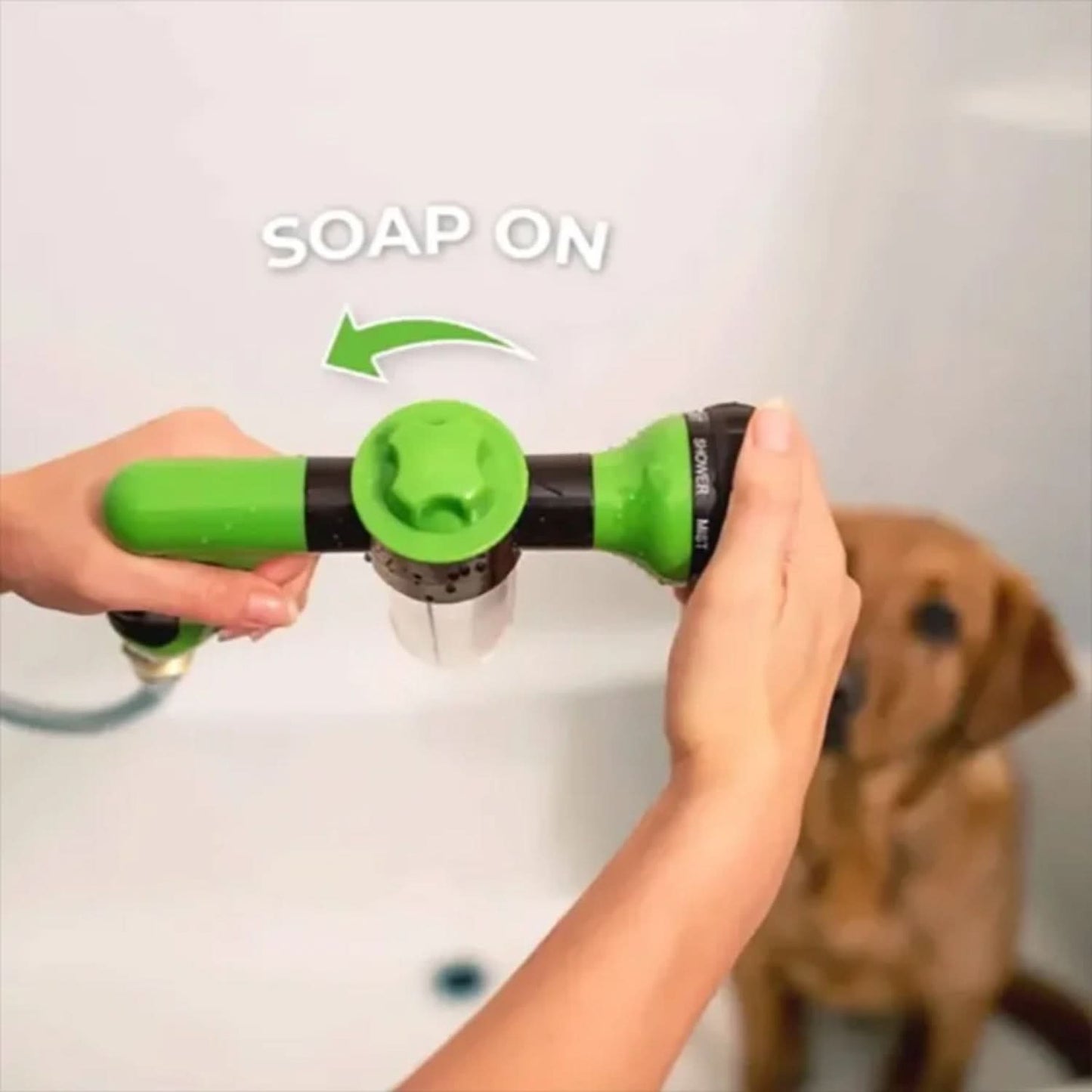 FURSTREAM 360 – Spray per il bagno degli animali domestici con funzione spray a 360°