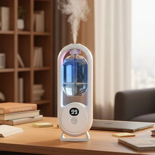 SCENTORA – Dispositivo di profumazione da parete ricaricabile con erogazione a intervallo e display
