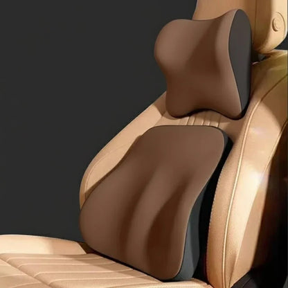 MEMORIDE – Cuscino cervicale e lombare in memory foam per auto, per il massimo comfort