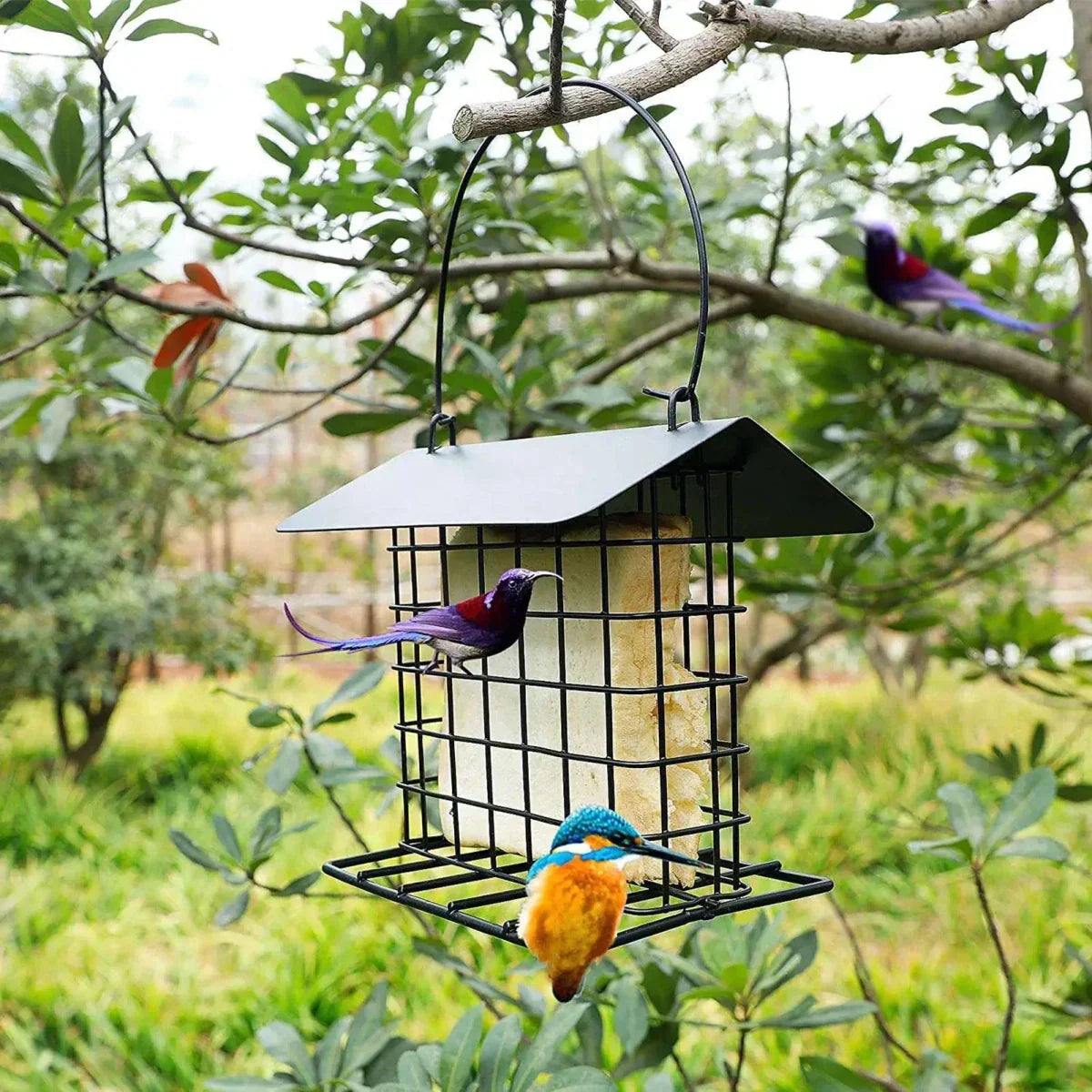 BIRDNESTER – Alimentatore per uccelli appeso con tetto resistente alle intemperie
